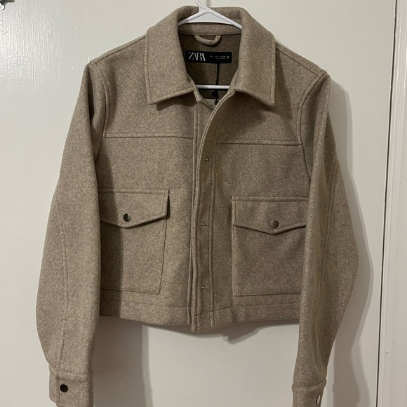 Zara coat NWT size L tan - Picture 4 of 4